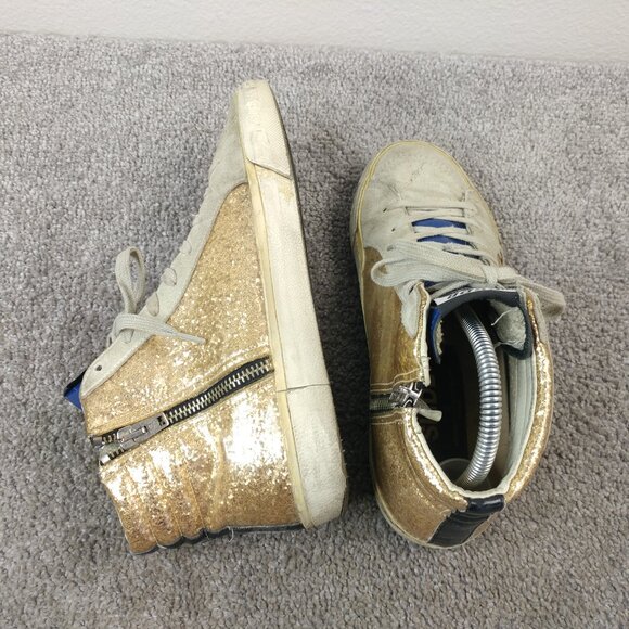 Golden Goode Slide Flag LTD Sneakers Distressed Designer Skate Shoes - Picture 8 of 16